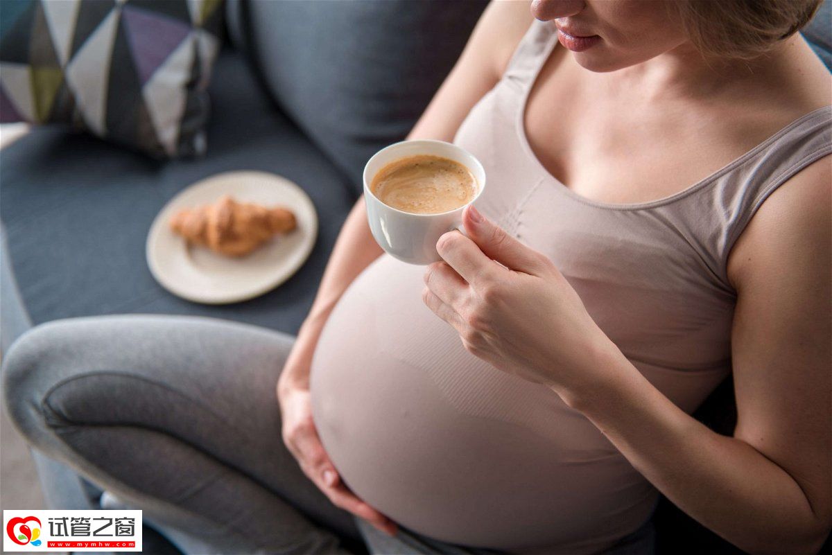 孕妇饮用咖啡、餐具、餐具、餐具、杯子、脖子、餐具